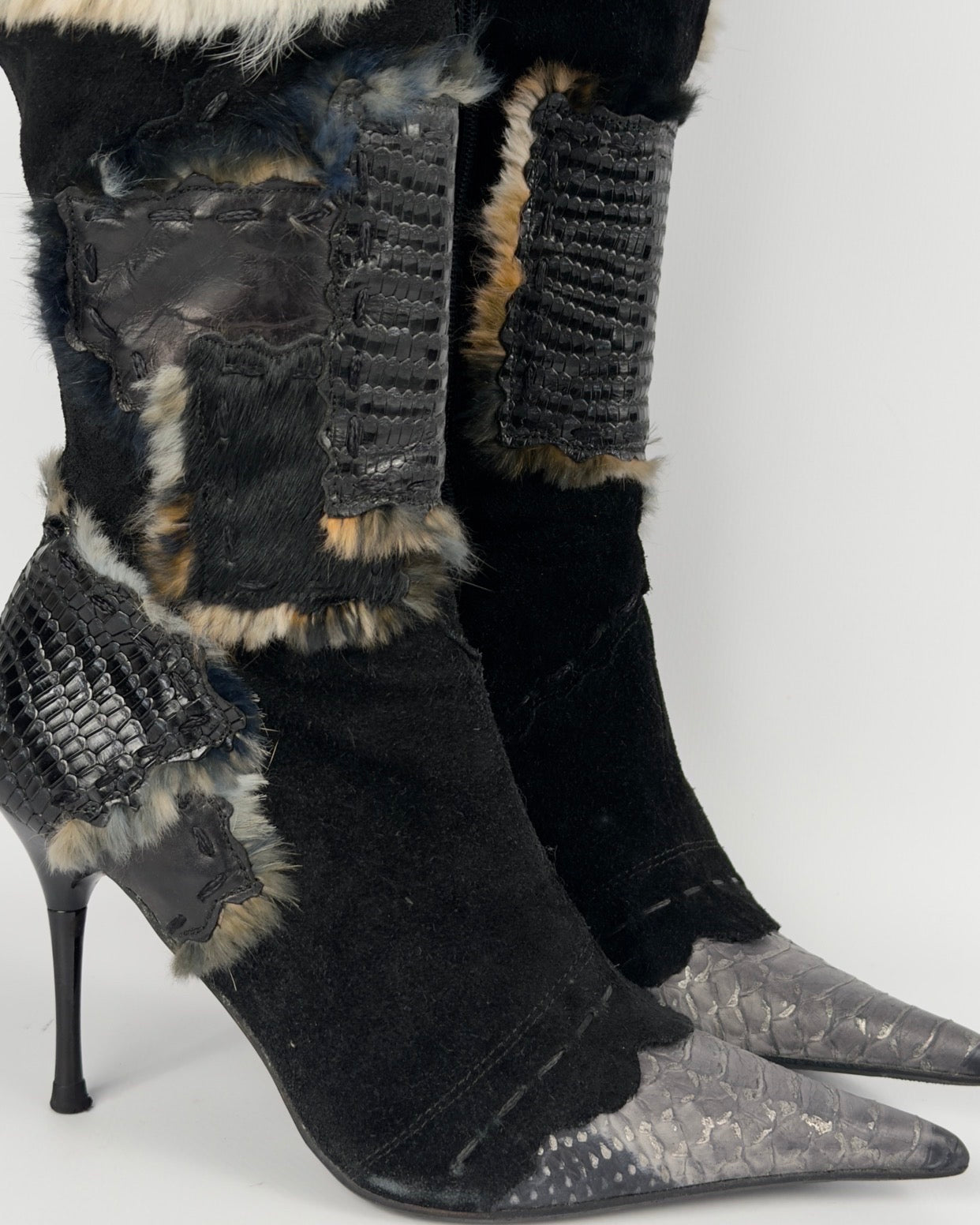 El Dante’s Couture Vintage Cargo Boots — 36