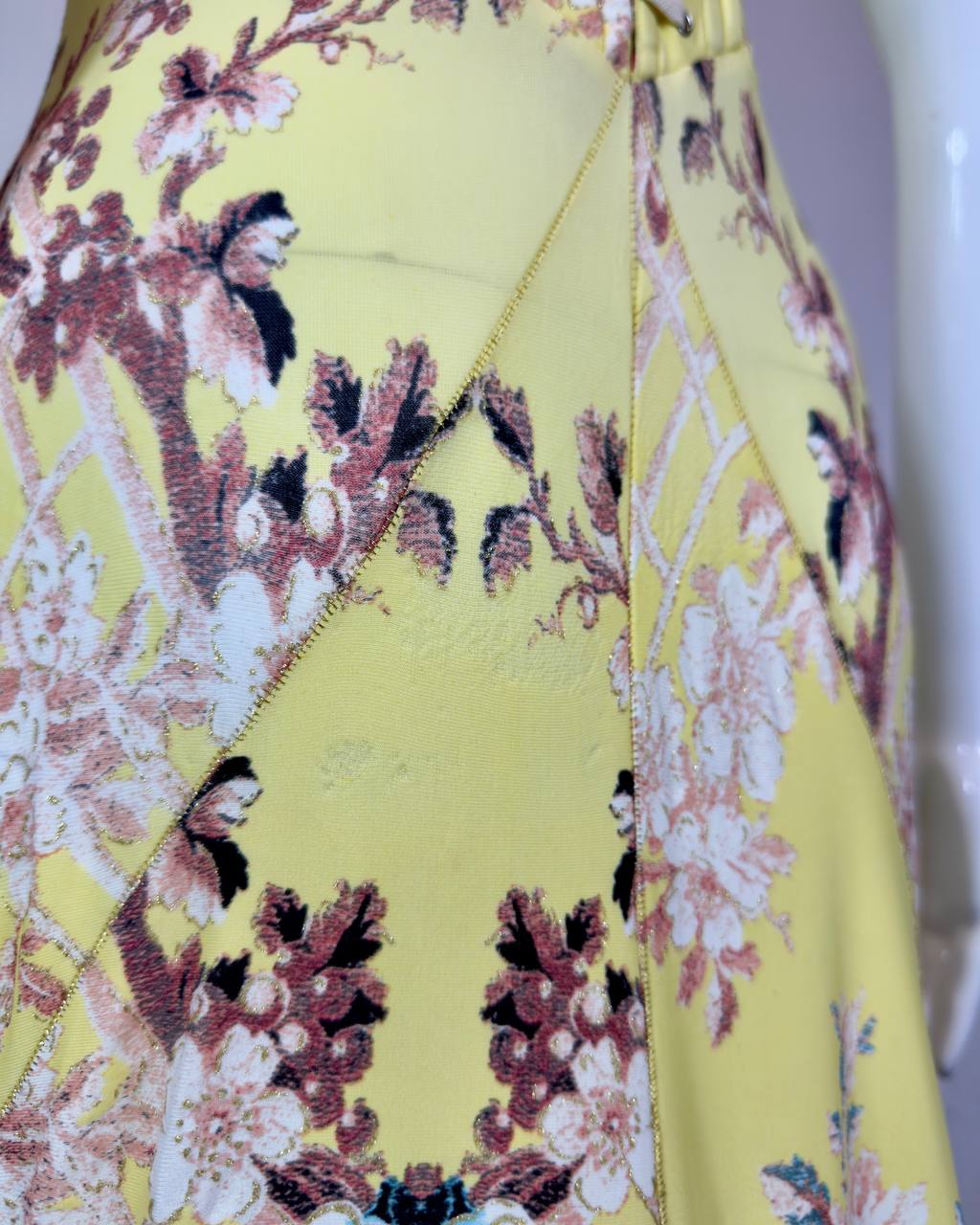 Roberto Cavalli S/S 2003 Chinoiserie Long Corset Dress