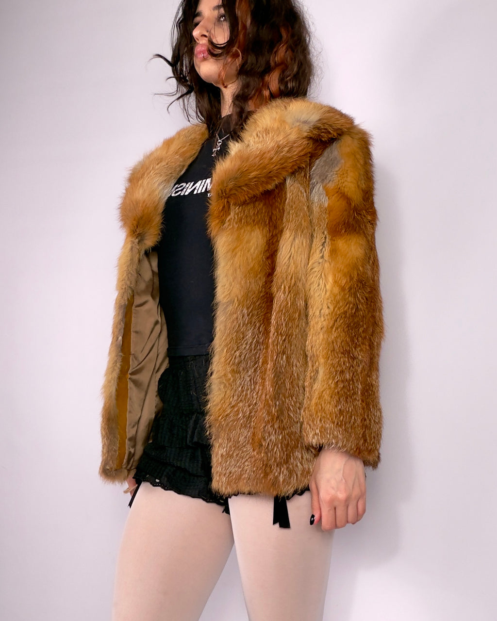 Vintage Fox Fur Jacket — XS/S