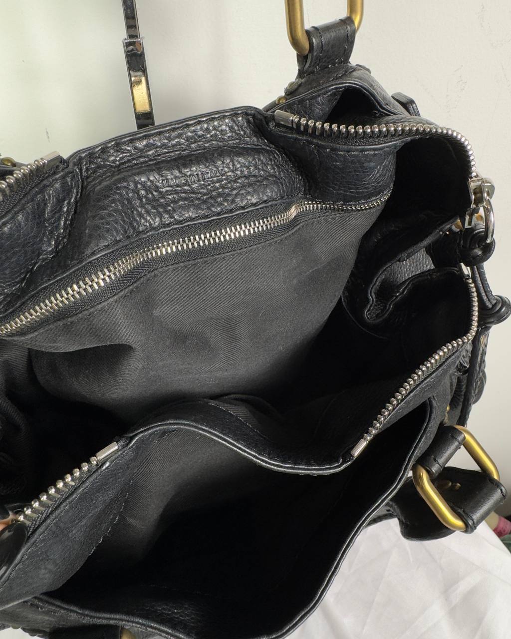 Chloe 2000s Paddington Lock Leather Bag