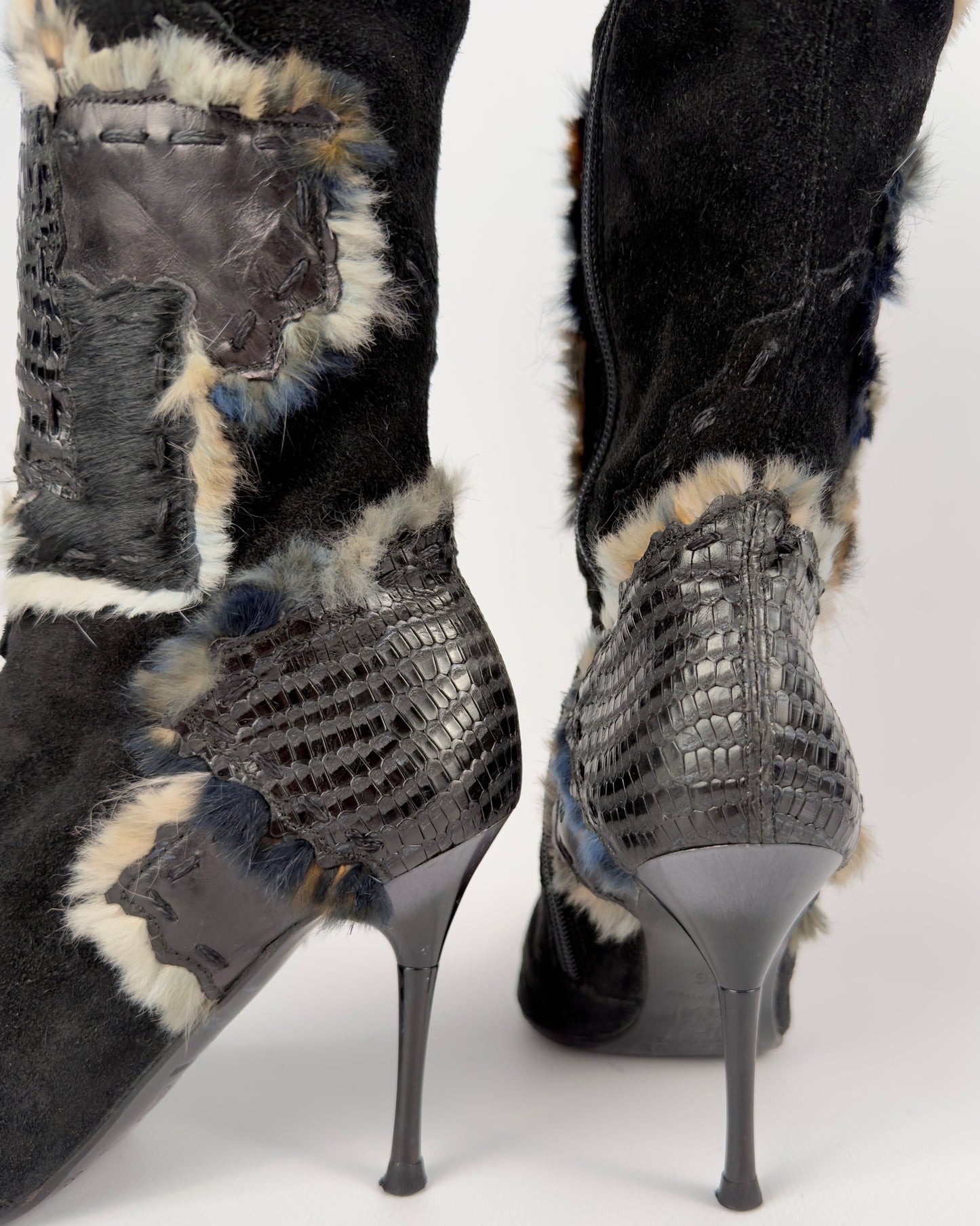 El Dante’s Couture Vintage Cargo Boots — 36