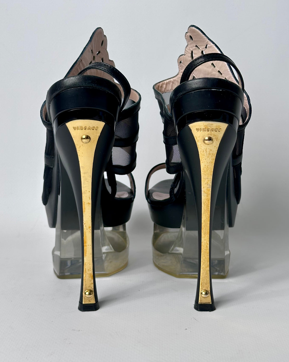 Versace S/S 2012 Runway Lucite Platform Heels — 39.5