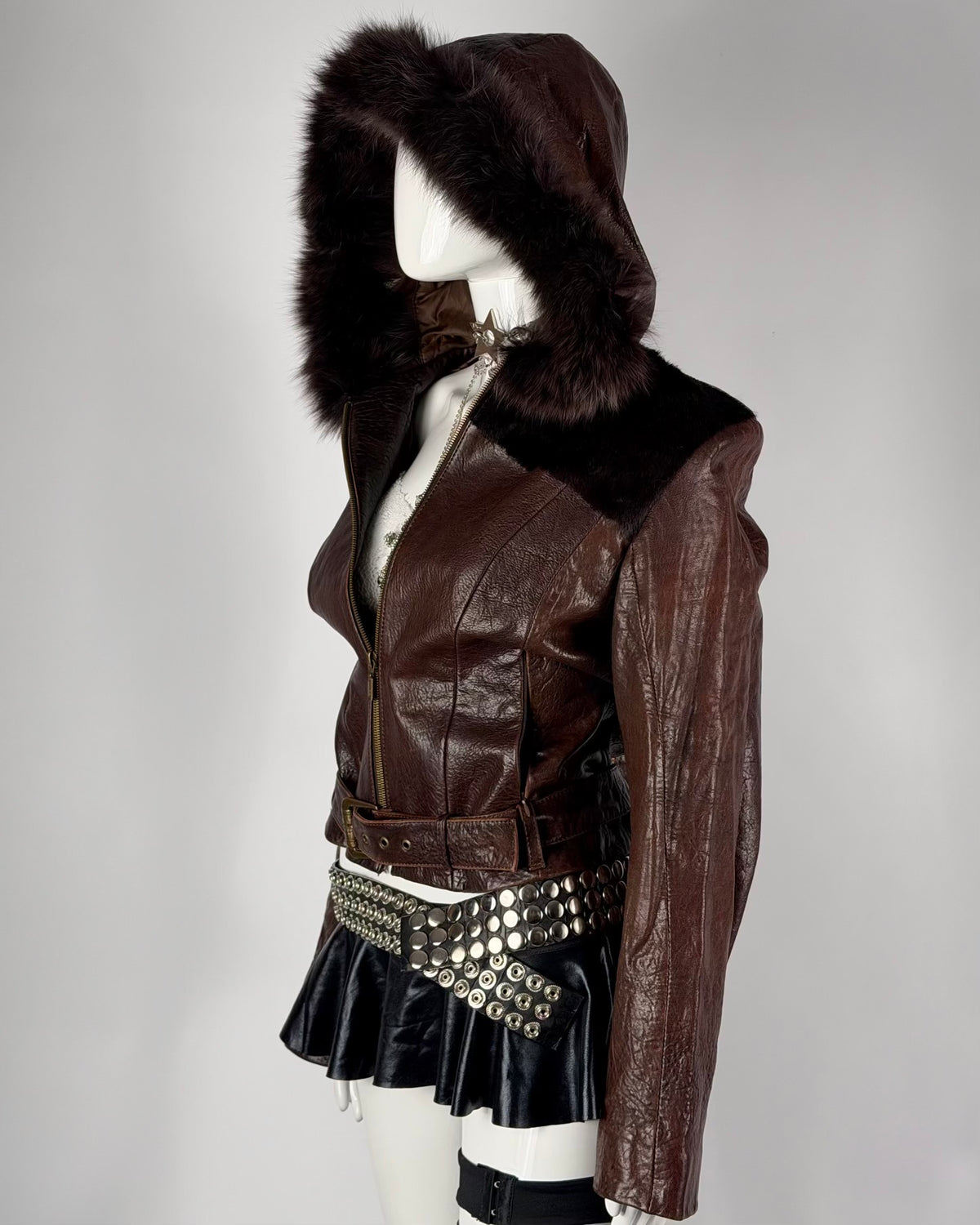 Vintage Pony Hair & Fur Leather Jacket — XS/M