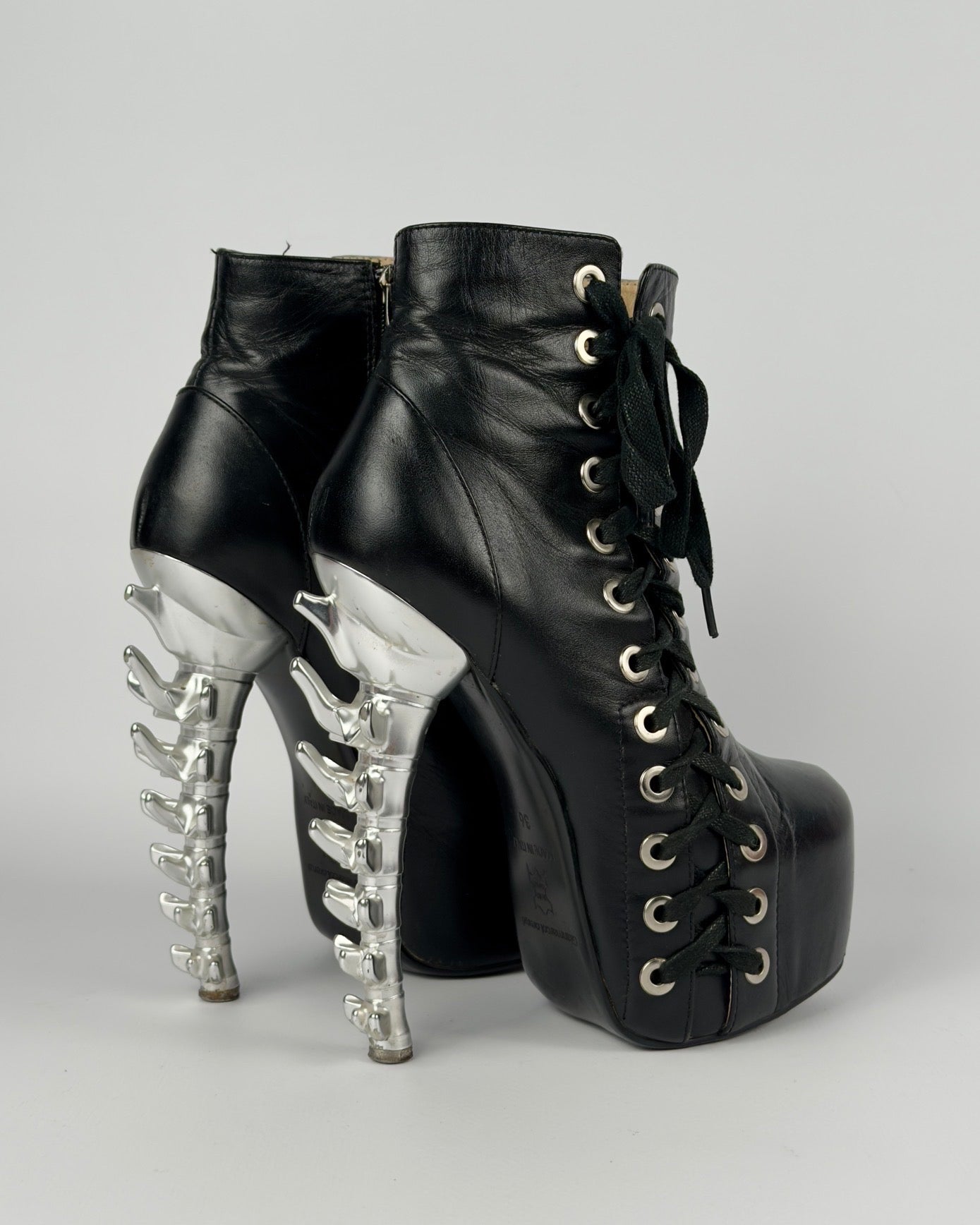 Gianmarco Lorenzi Spine Heel Boots — 36