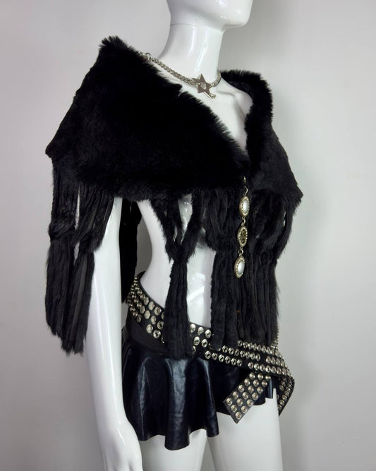 Vintage Legate Italian Fur Cape Top