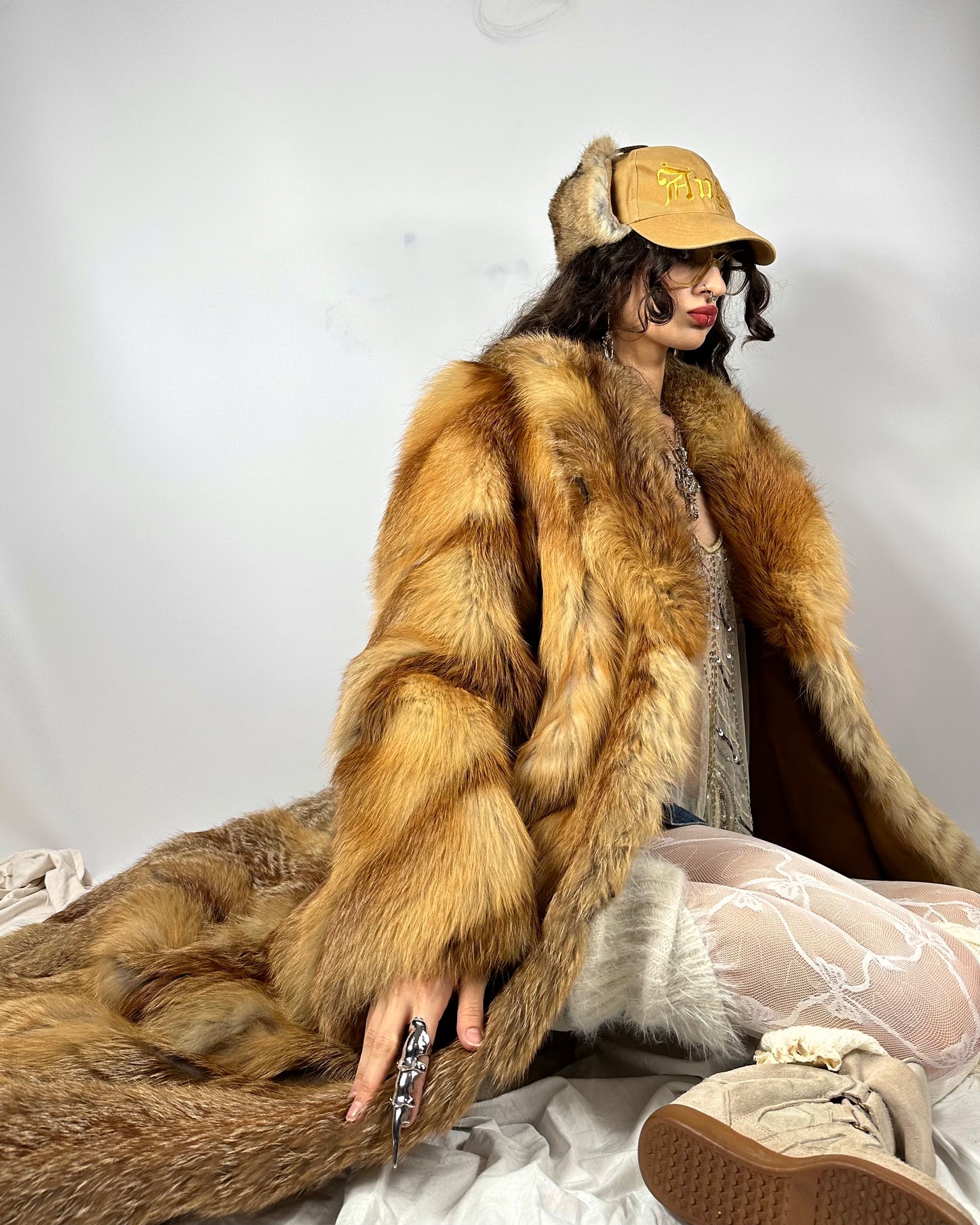 Vintage Maxi Fox Fur Coat