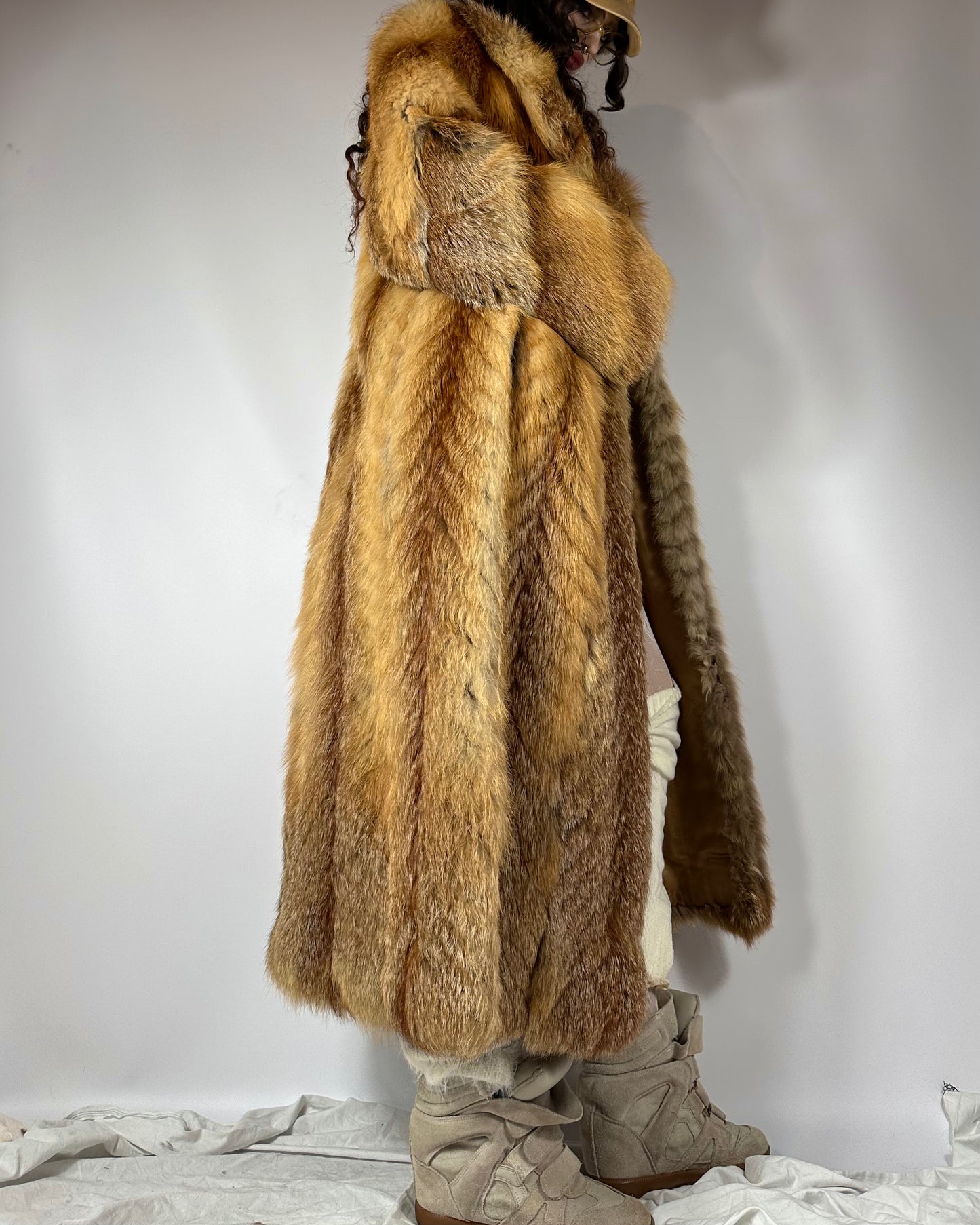 Vintage Maxi Fox Fur Coat