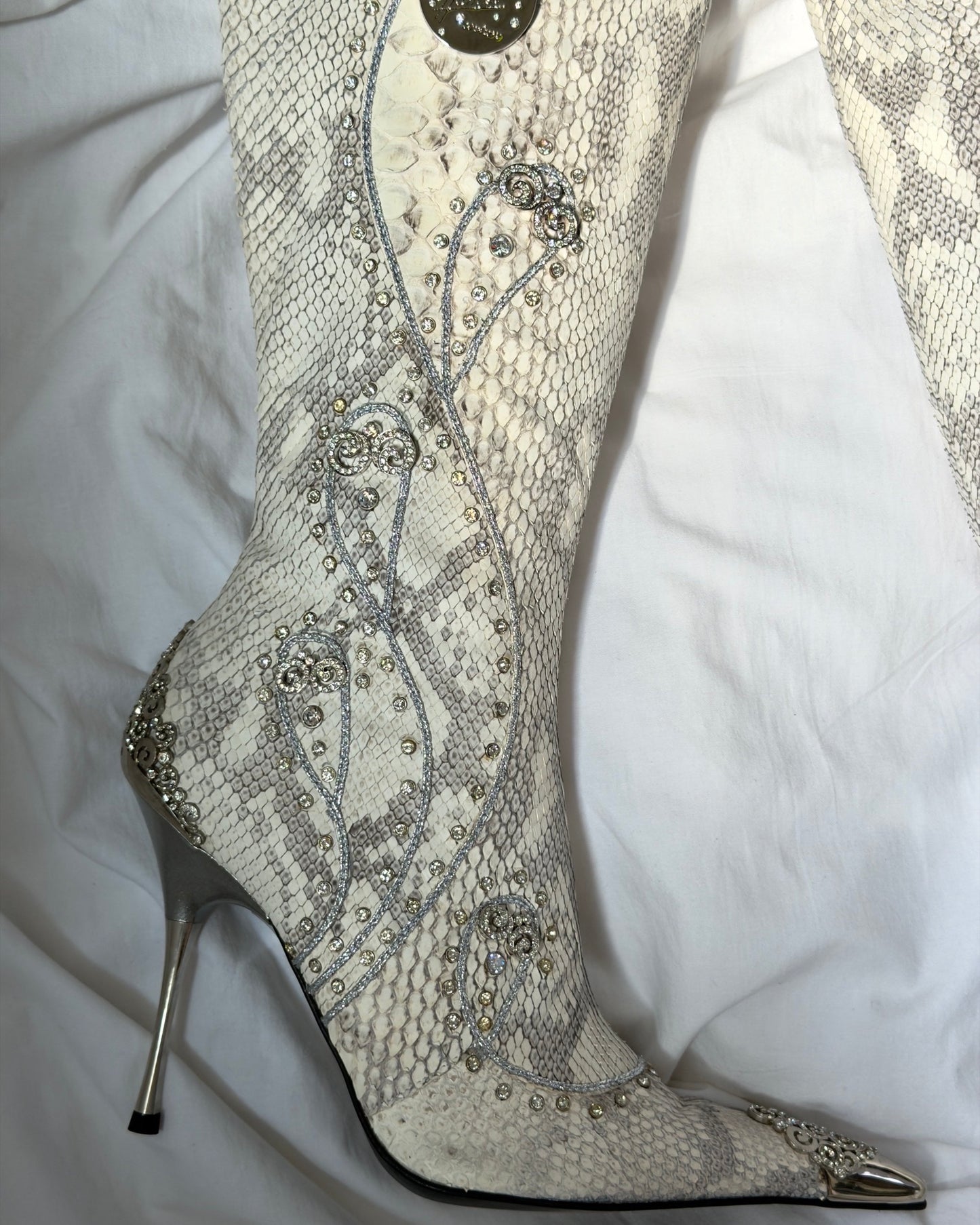 Hamlet Couture Italian Python Boots