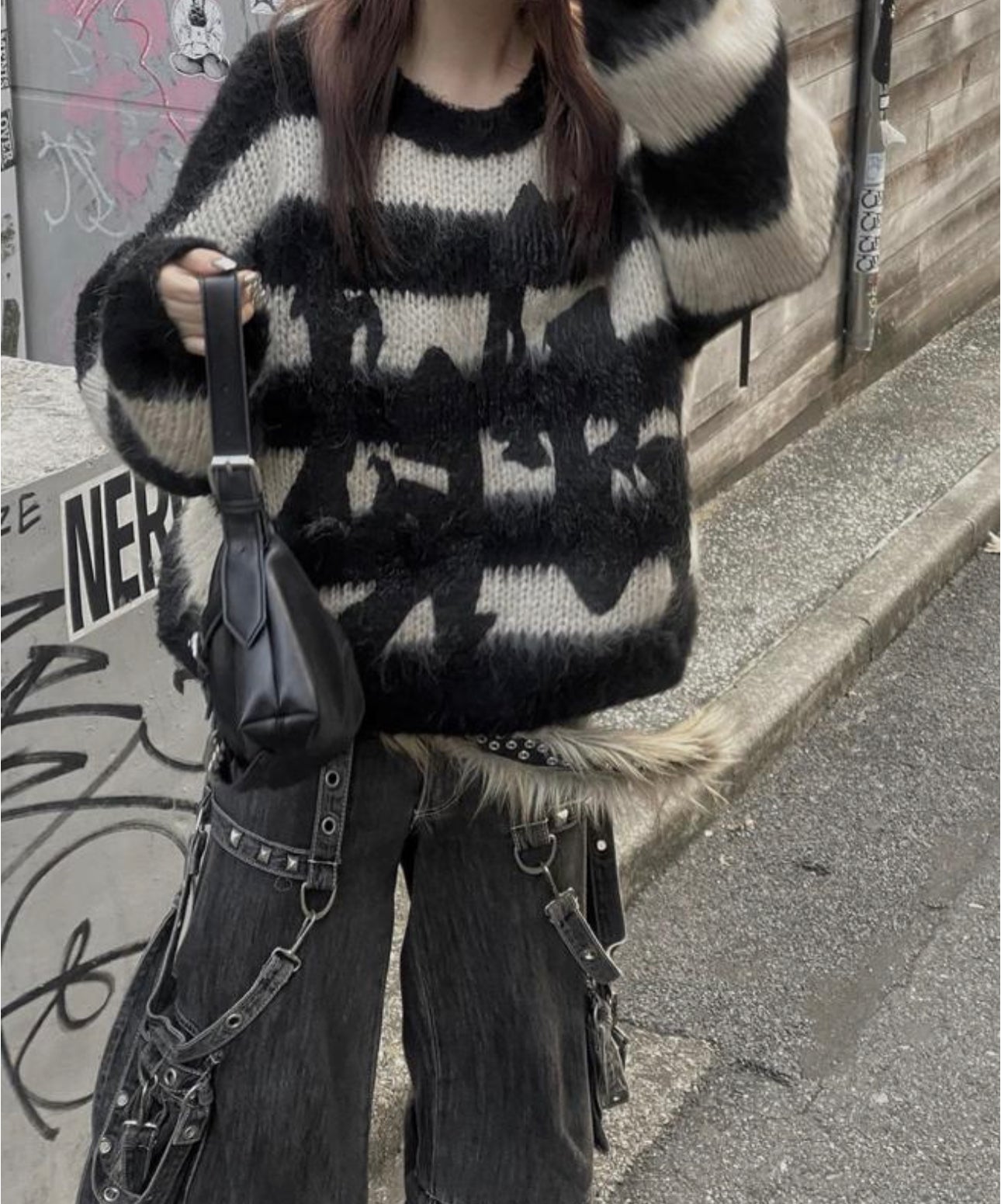 Racer Worldwide Stripe Mohair Sweater