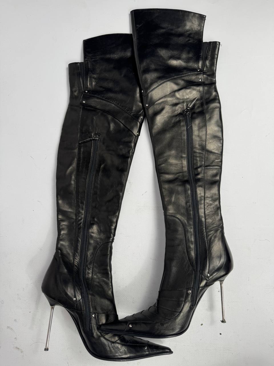Gianmarco Lorenzi Vintage Italian Armour Boots — 37