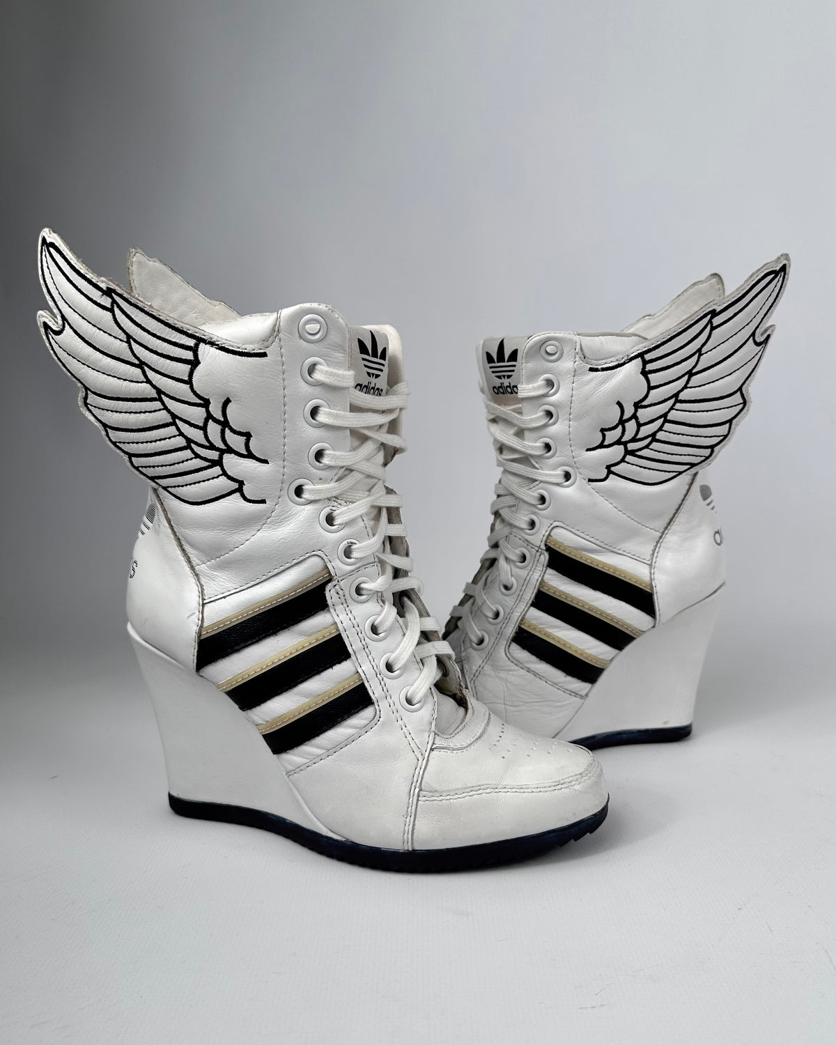 Adidas x Jeremy Scott Wing Wedge Boots — 36 US5
