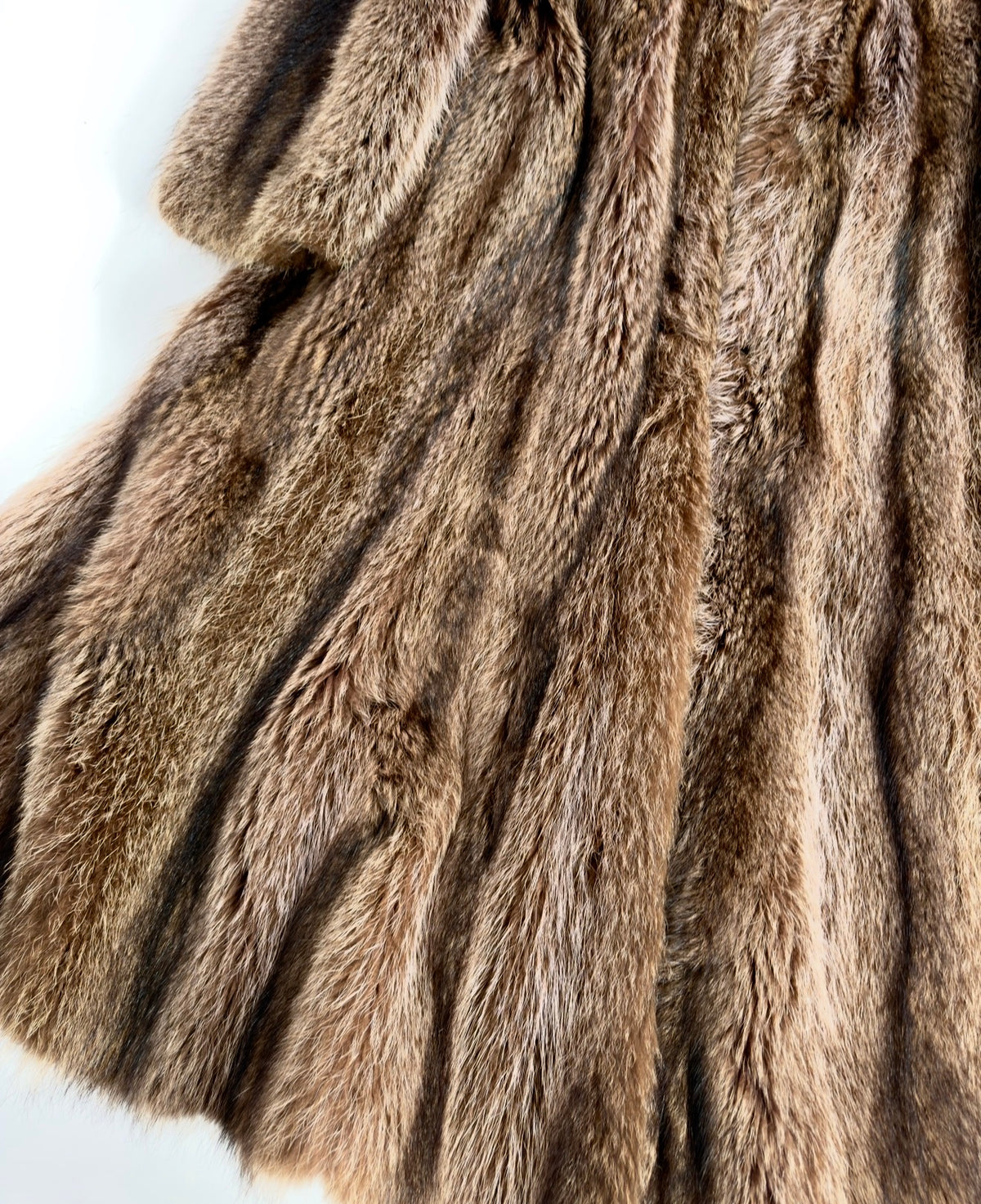 Vintage Brown Fur Coat — M/XL
