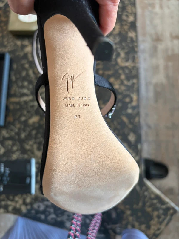 Giuseppe Zanotti Gladiator Gemstone Heel Boots — 39 NWB