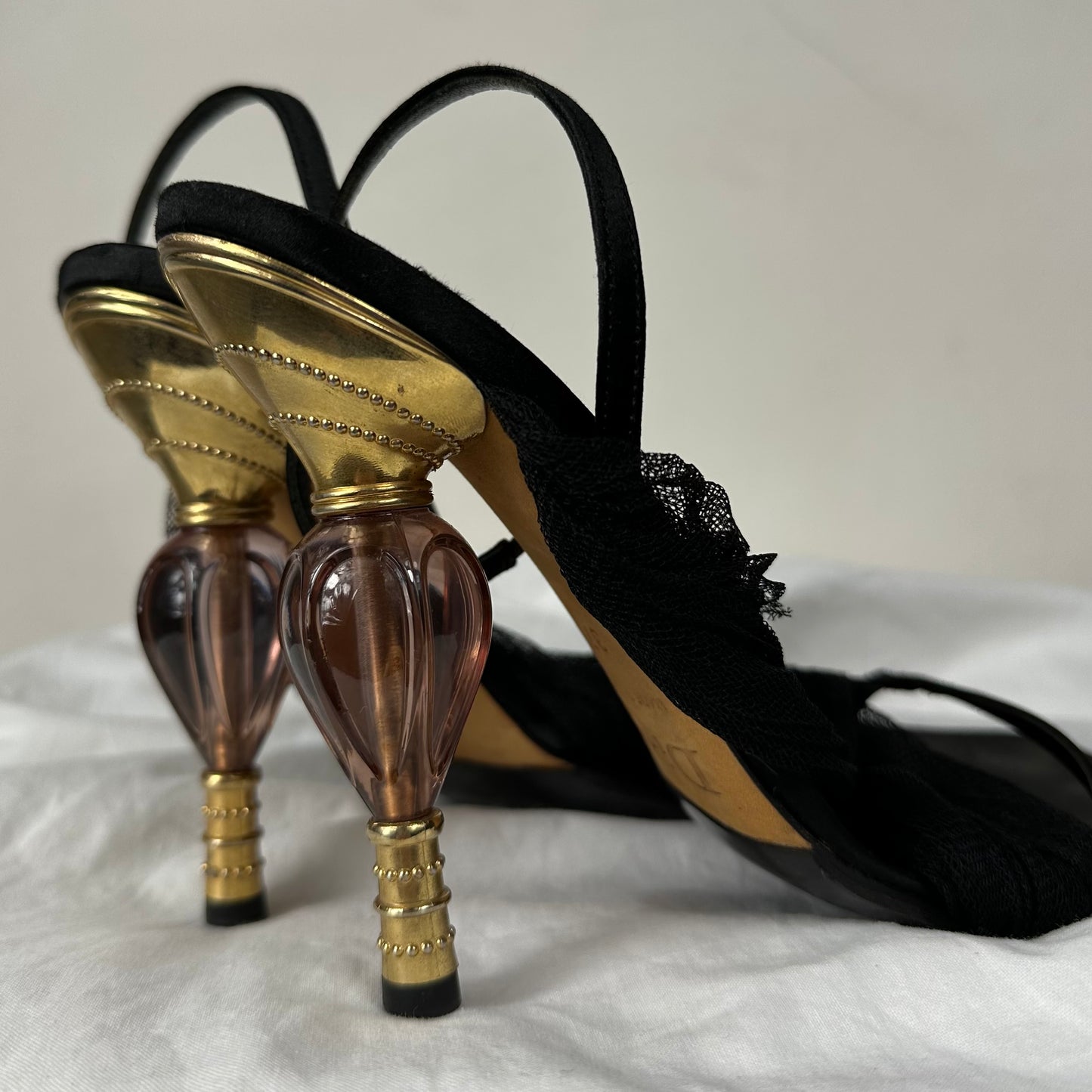 Dior 2000s Perfume Sculpted Heels 36/37