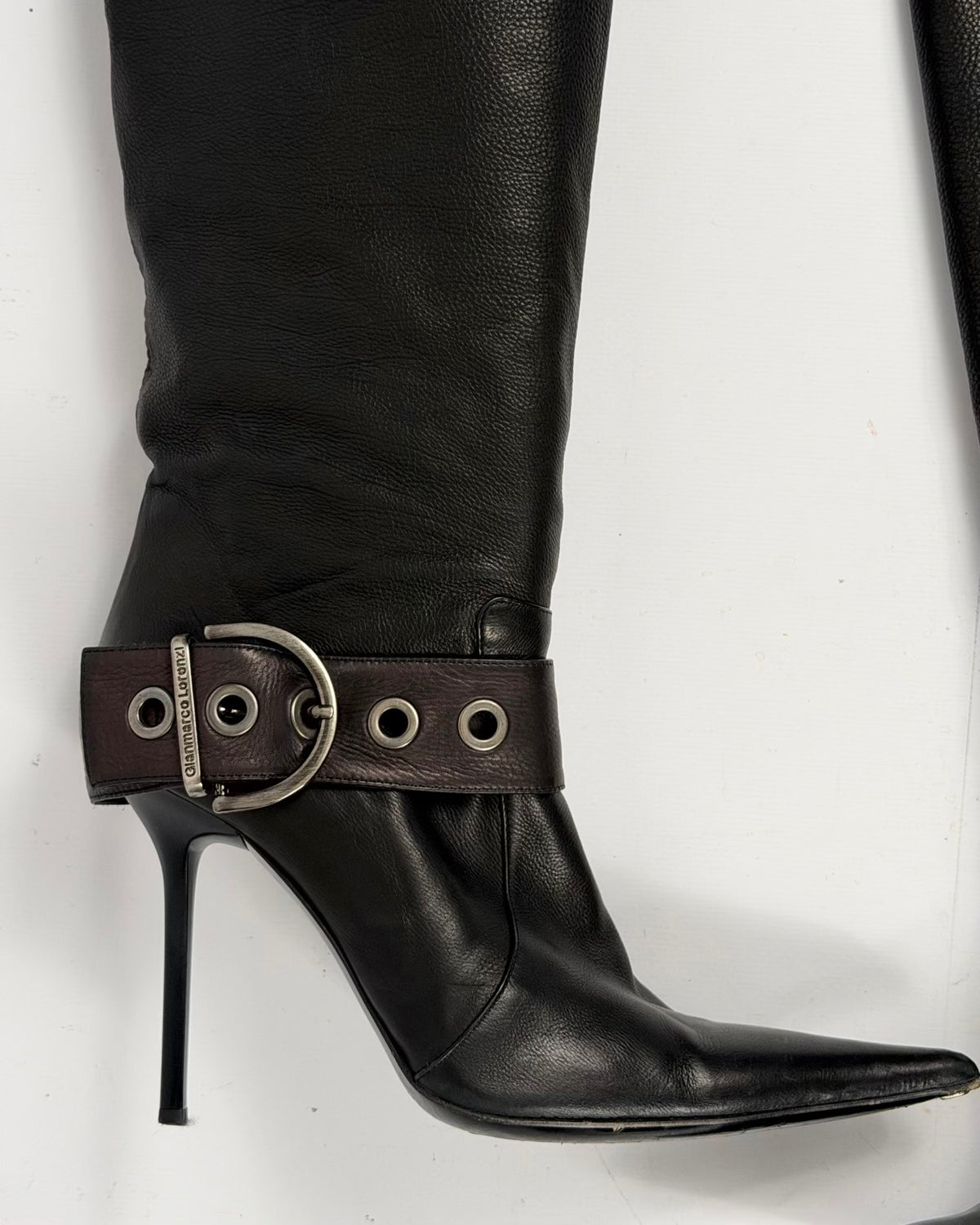 Gianmarco Lorenzi Vintage Buckle Boots — 39
