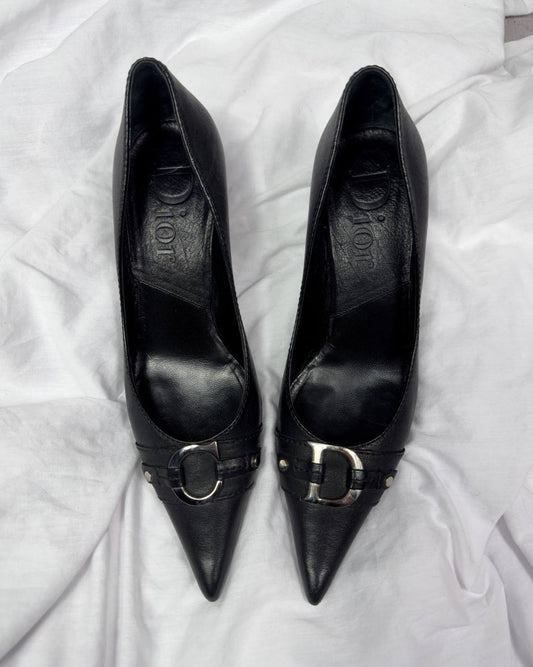 Christian Dior Vintage Leather Heels — 38.5