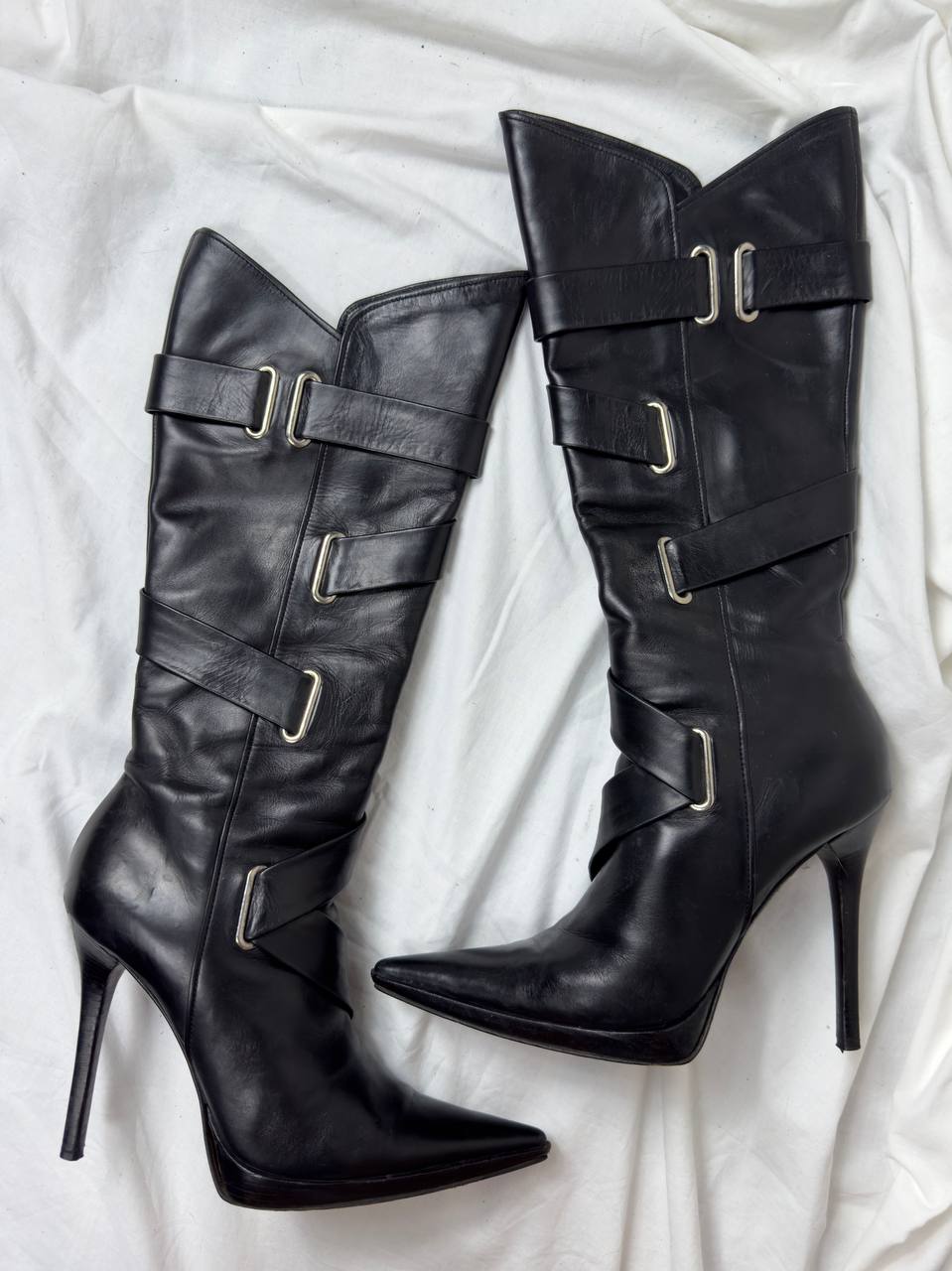 Casadei Vintage Leather Boots —36