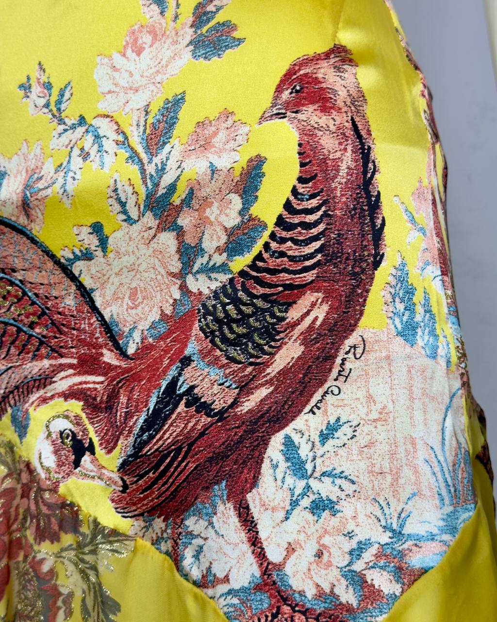 Roberto Cavalli S/S2003 Iconic Chinoiserie Silk Dress
