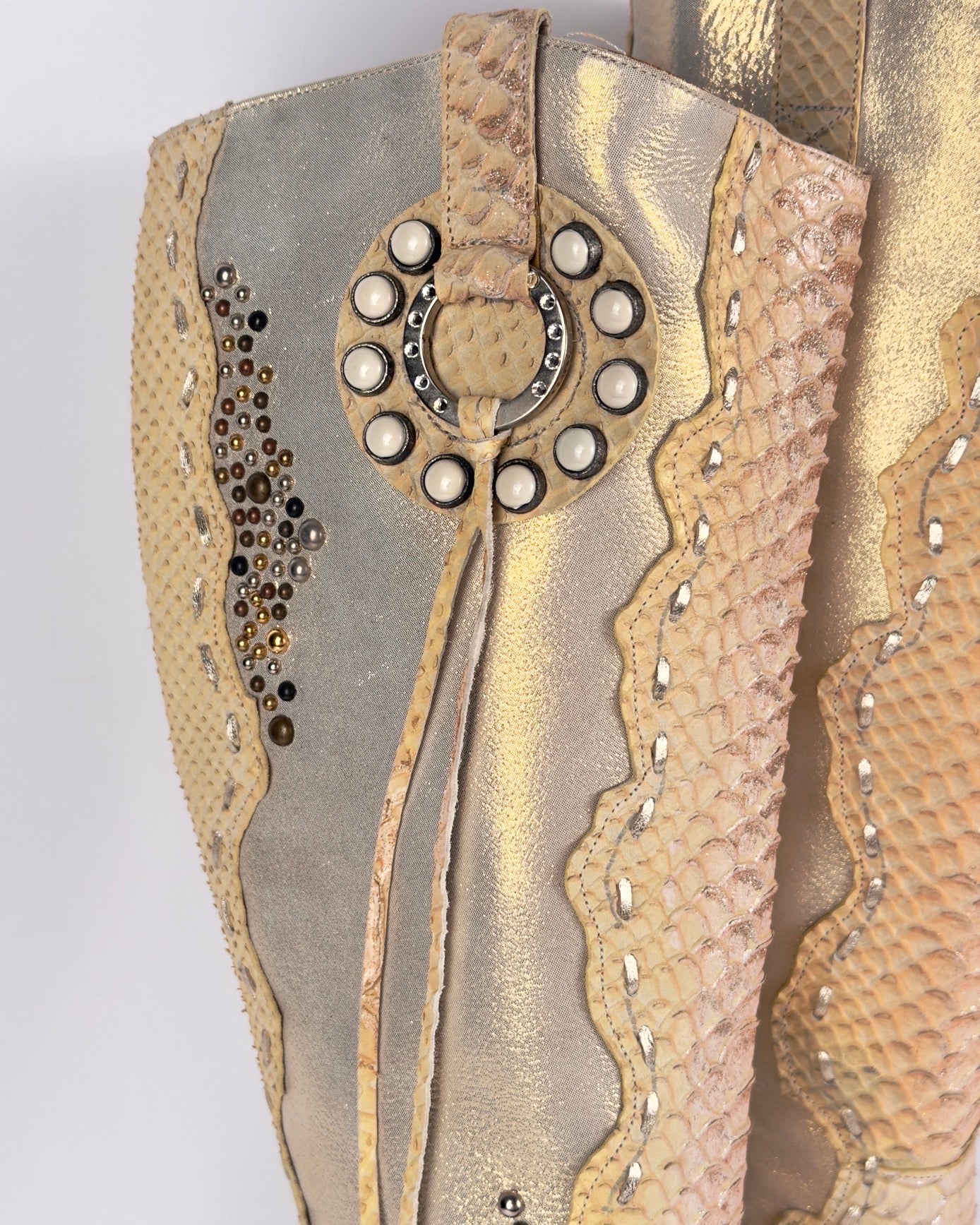 El Dante’s Couture Vintage Python Boots — 38/39