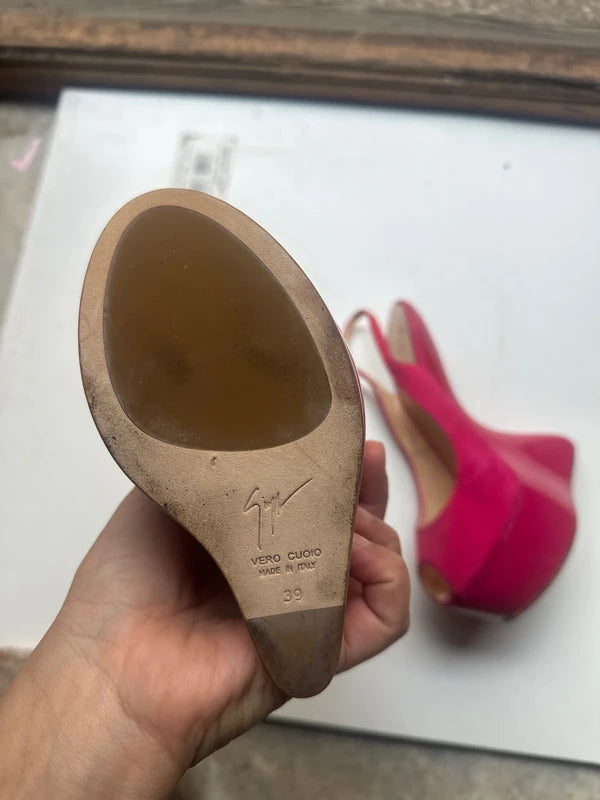 Giuseppe Zanotti Pink Curve Wedge — 36 & 39