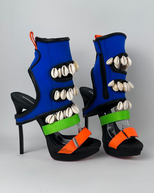 Dsquared Spring 2016 “Surfer’s Paradise” Seashell Heels — 38