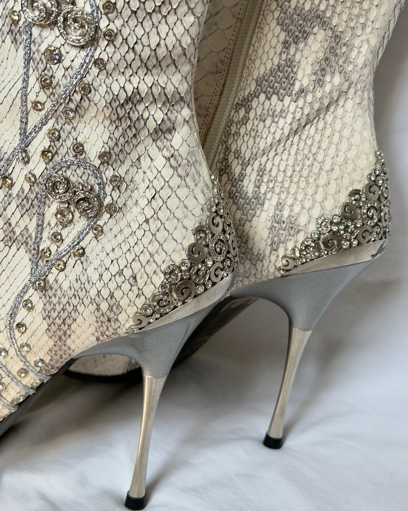 Hamlet Couture Italian Python Boots