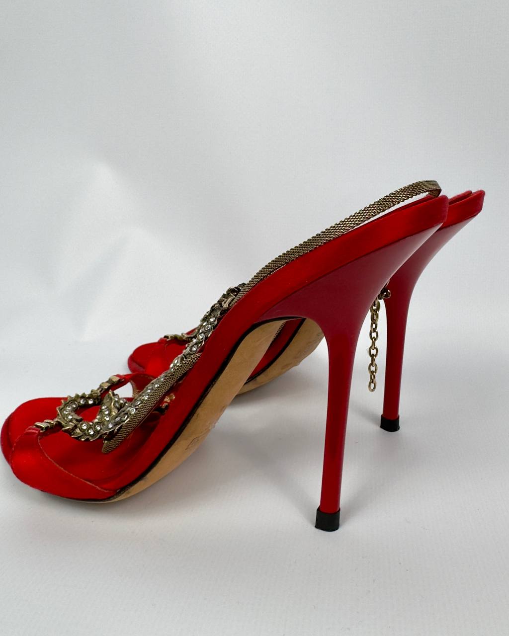 Giuseppe Zanotti Vintage Red Dragon Heels 39/40