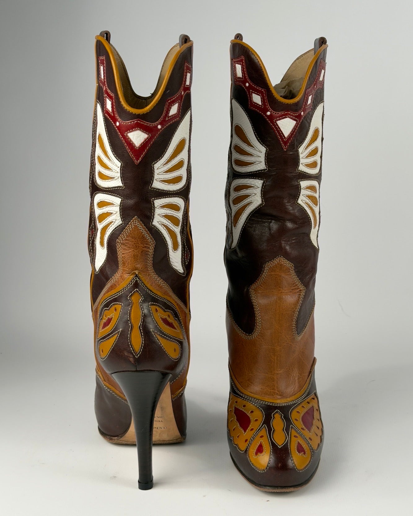 D&G SS04 Cowboy Butterfly Boots — 39