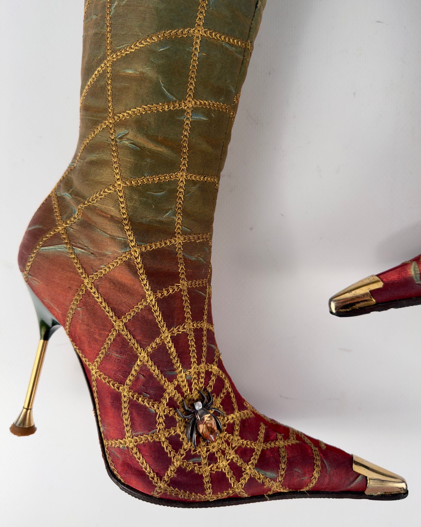 Hamlet Couture Spiderweb Vintage Italian Boots — 35/35.5