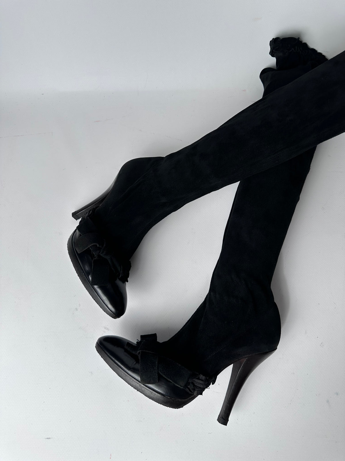 Tom Ford for Yves Saint Laurent F/W 2001 AD Campaign Over Knee Boots — 39