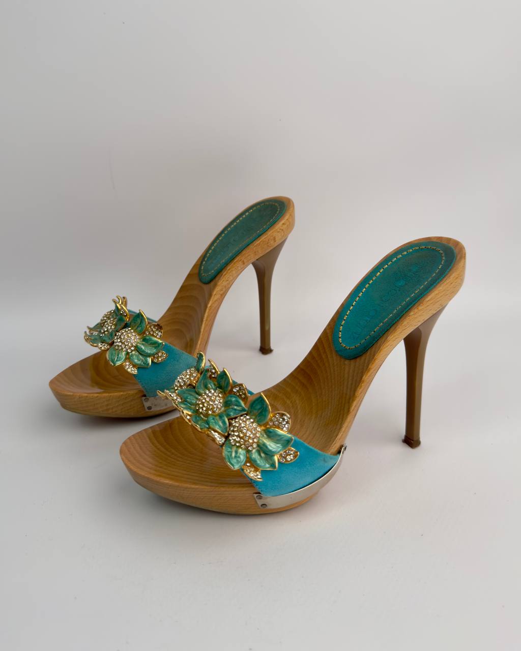 Gianmarco Lorenzi Vintage Flower Heels — 35/36