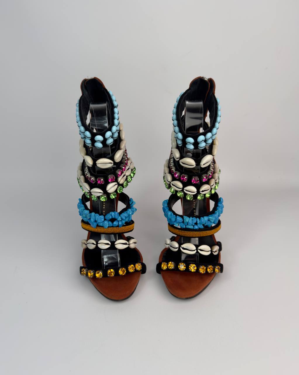 Giuseppe Zanotti Coline Beaded Shell Heels 2014 — 36