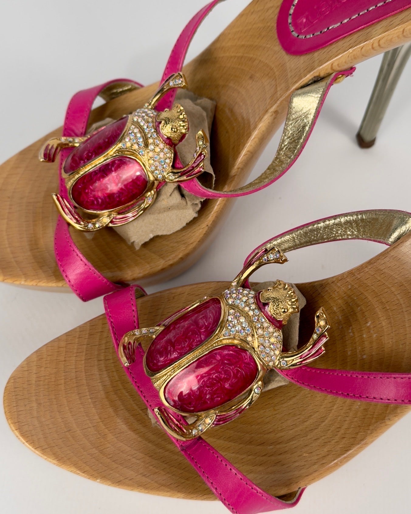 Gianmarco Lorenzi Vintage Beetle Heels — 39