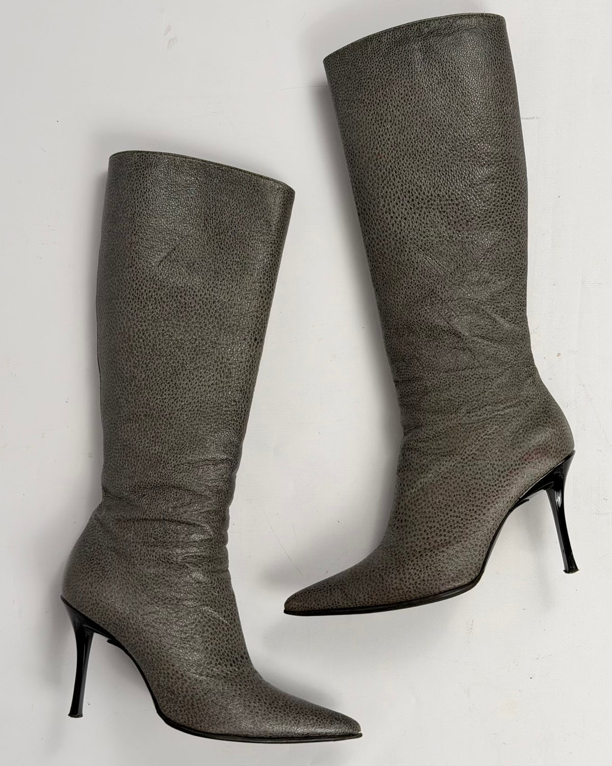 Casadei Vintage Leather Boots — 38.5