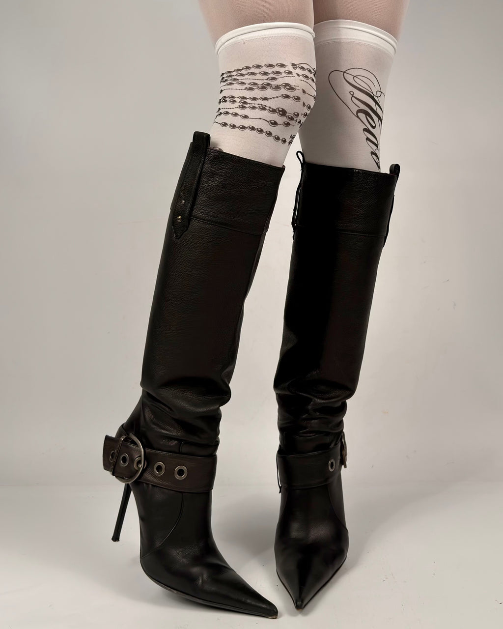 Gianmarco Lorenzi Vintage Buckle Boots — 40