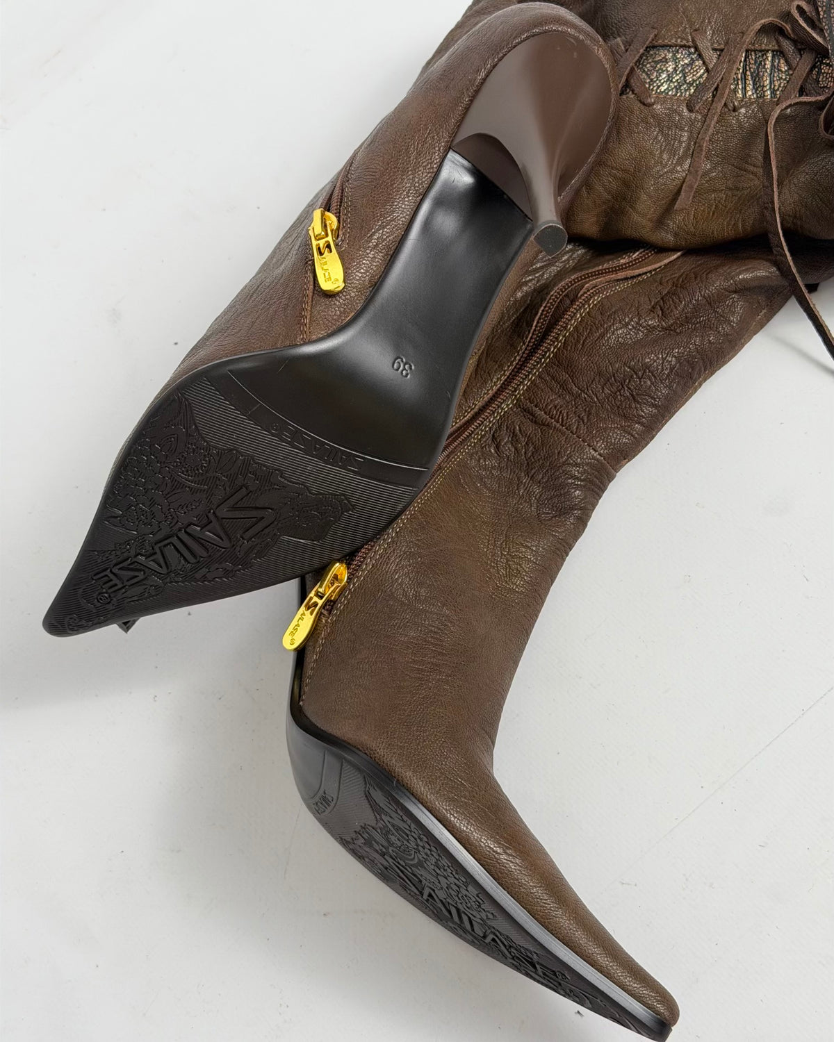 Vintage Leather Boots — 37, 38, 39