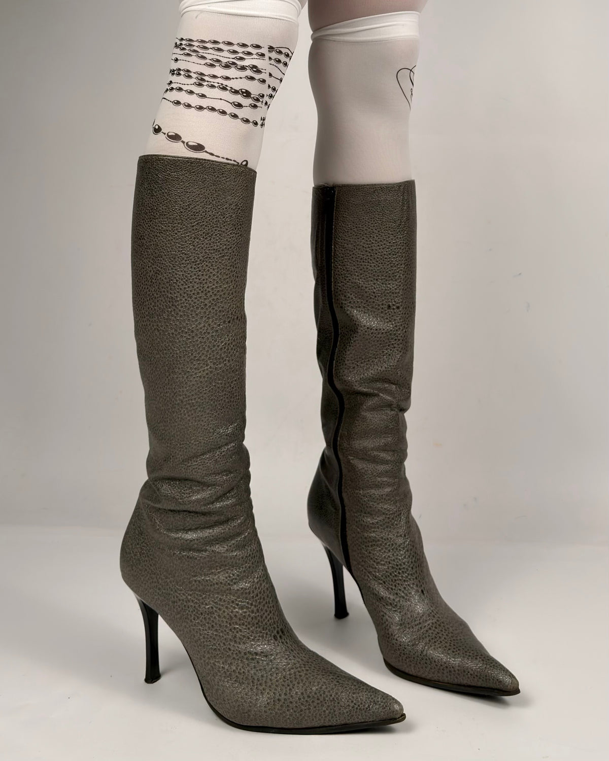 Casadei Vintage Leather Boots — 38.5