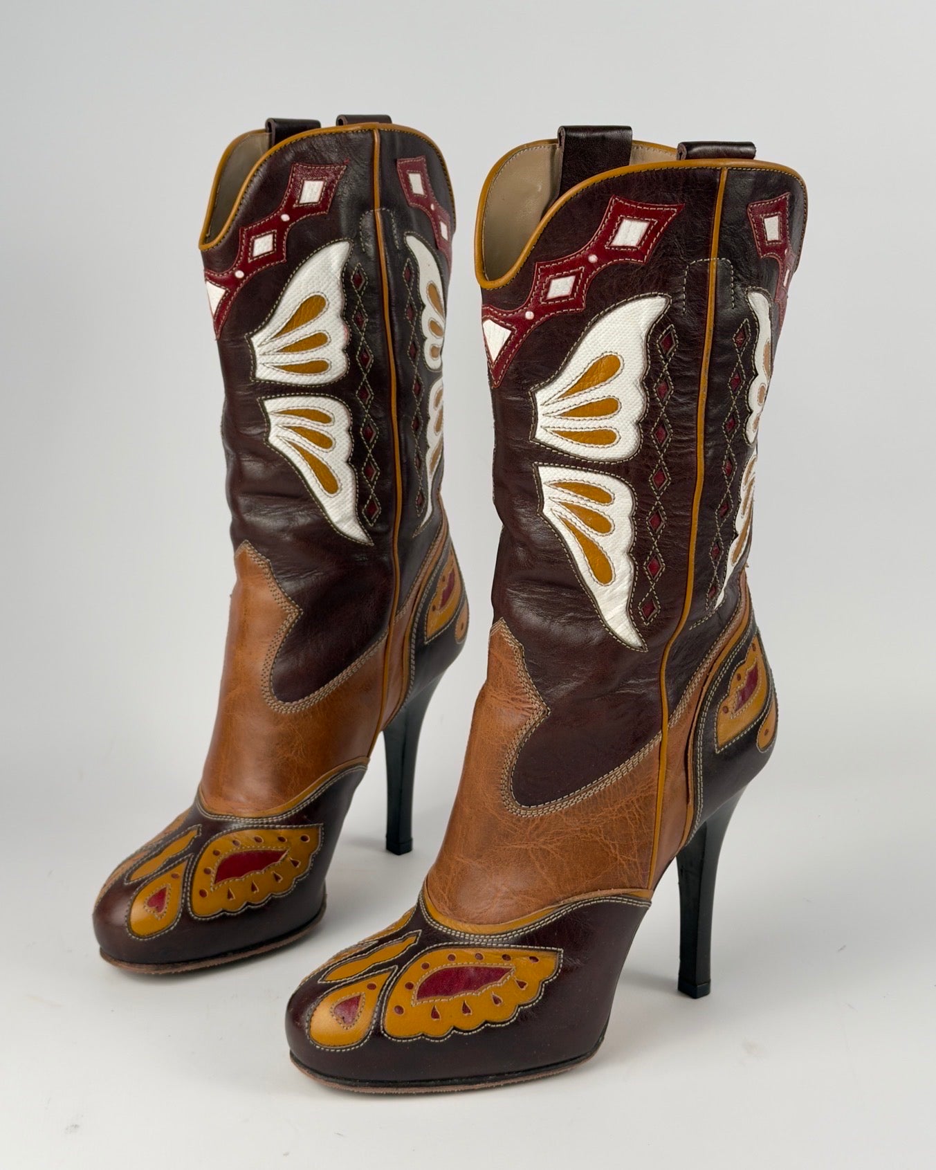 D&G SS04 Cowboy Butterfly Boots — 39
