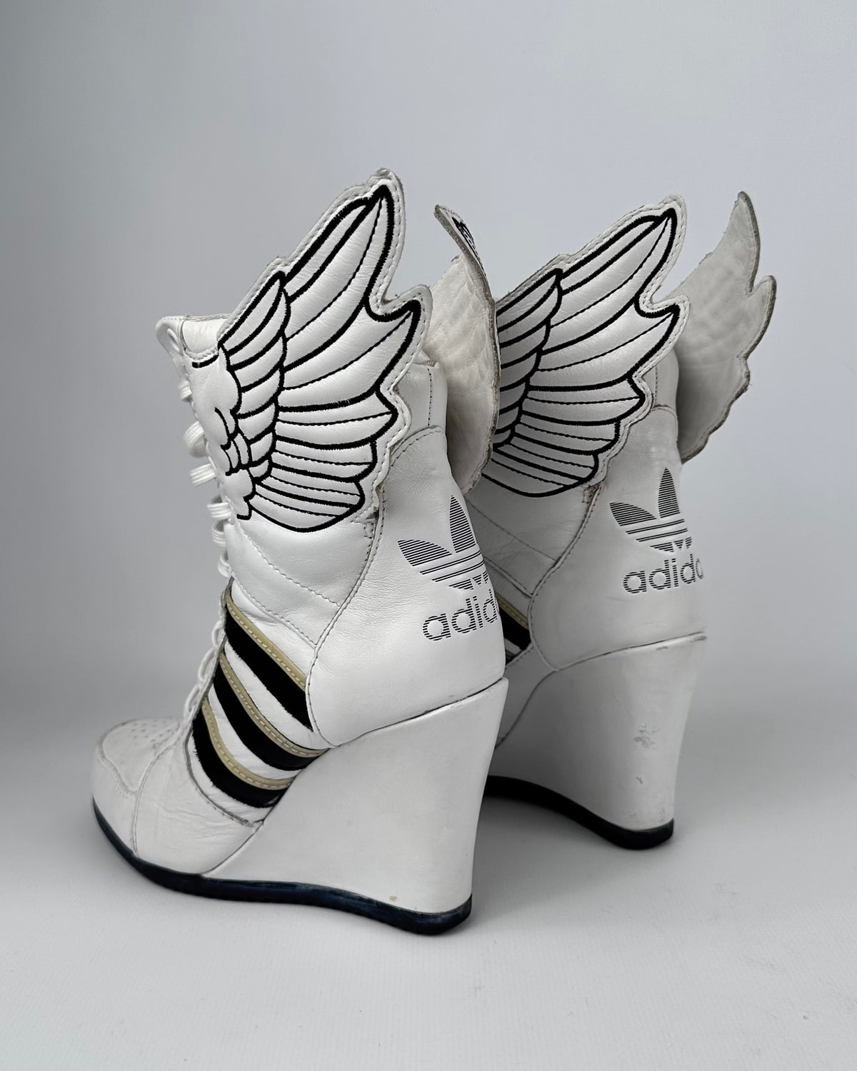 Adidas x Jeremy Scott Wing Wedge Boots — 36 US5