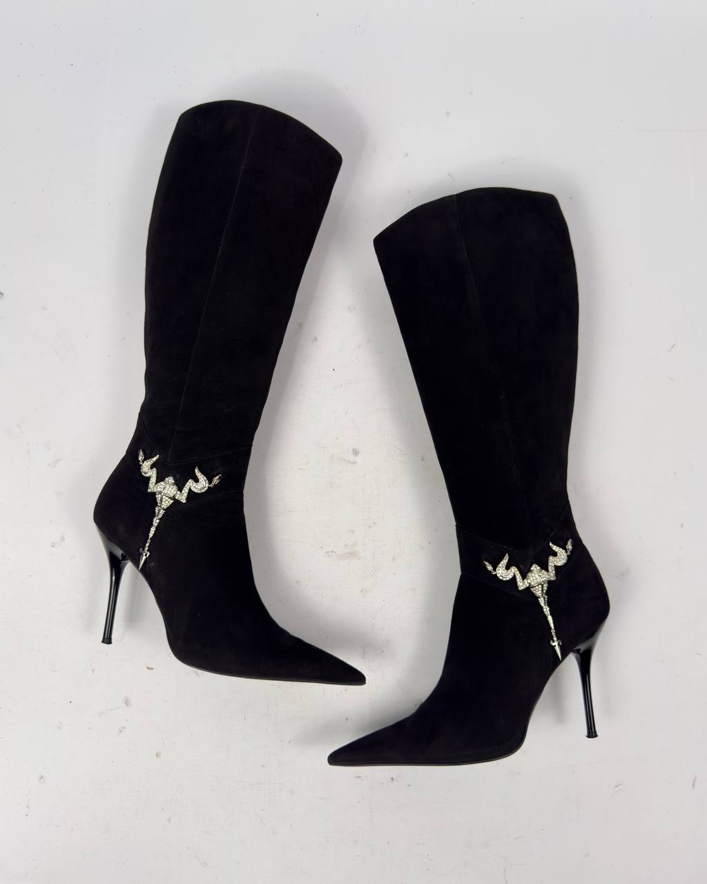 Cesare Paciotti Vintage Italian Scorpion Suede Boots — 39.5/40