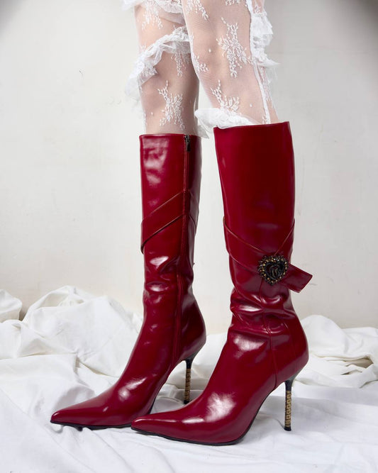 Vintage Deadstock Leather Boots 39/40