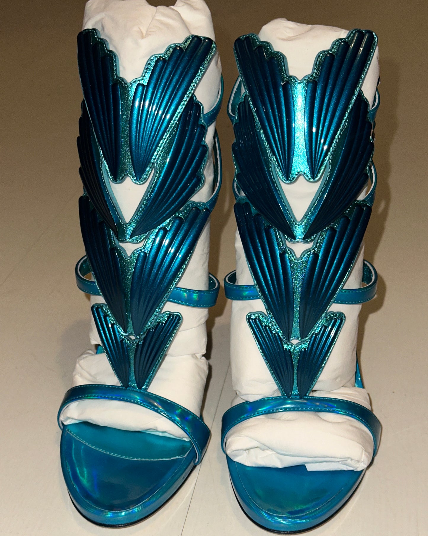 Giuseppe Zanotti Cruel Summer 2.0 Wing Alien Heels — 39 NWB
