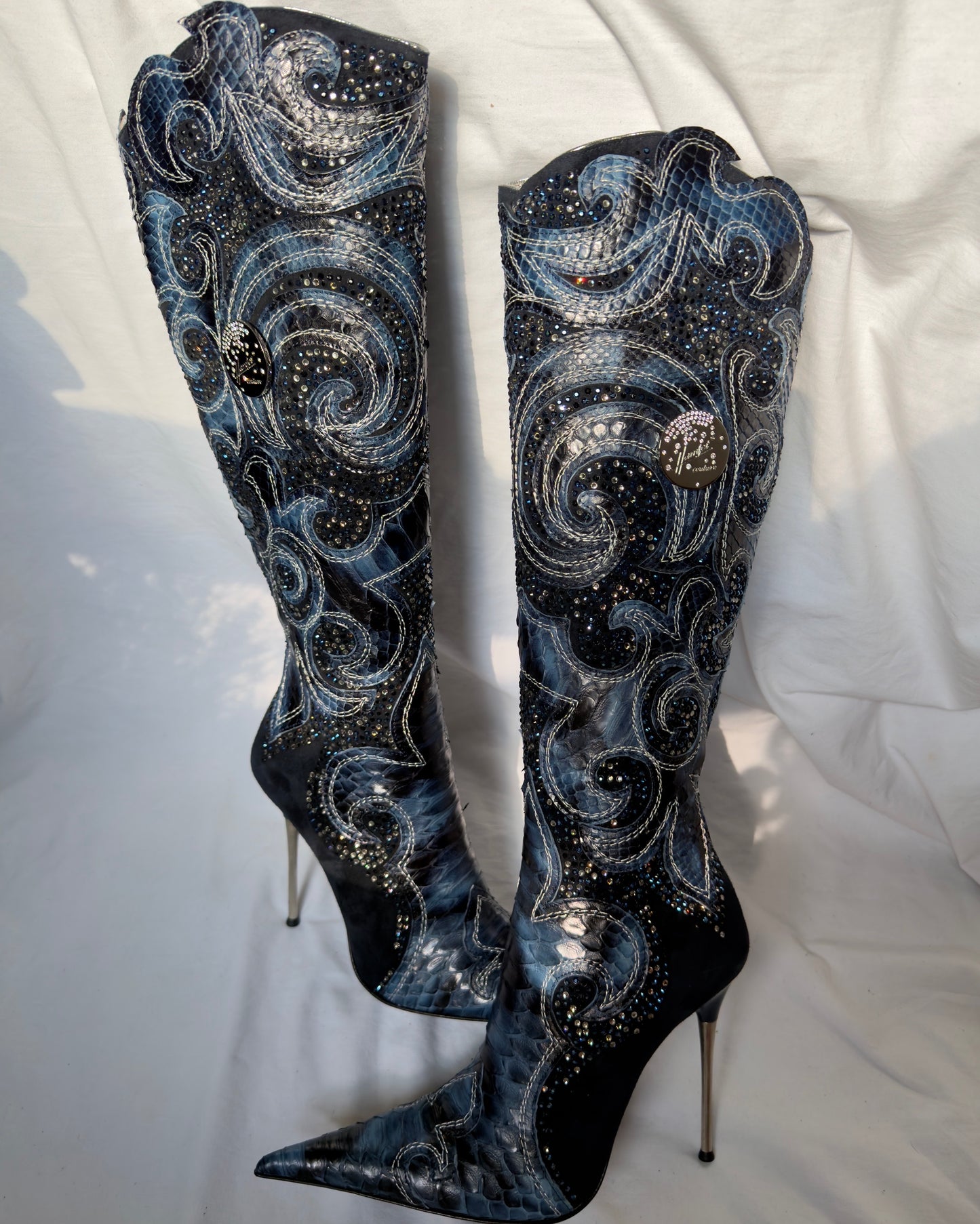 Hamlet Couture Italian Python Boots