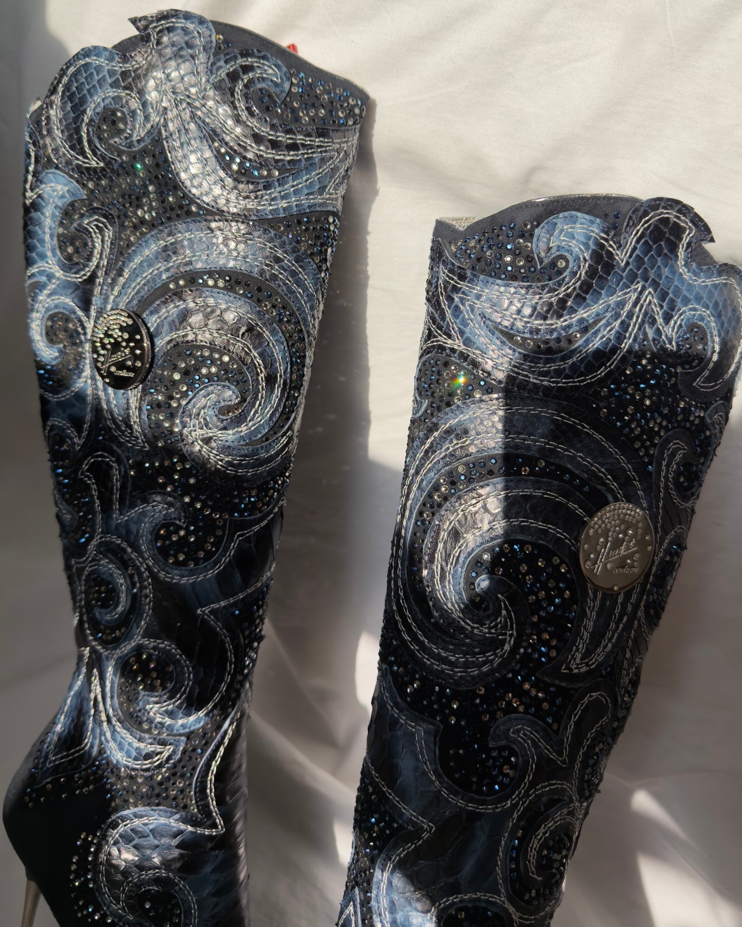 Hamlet Couture Italian Python Boots