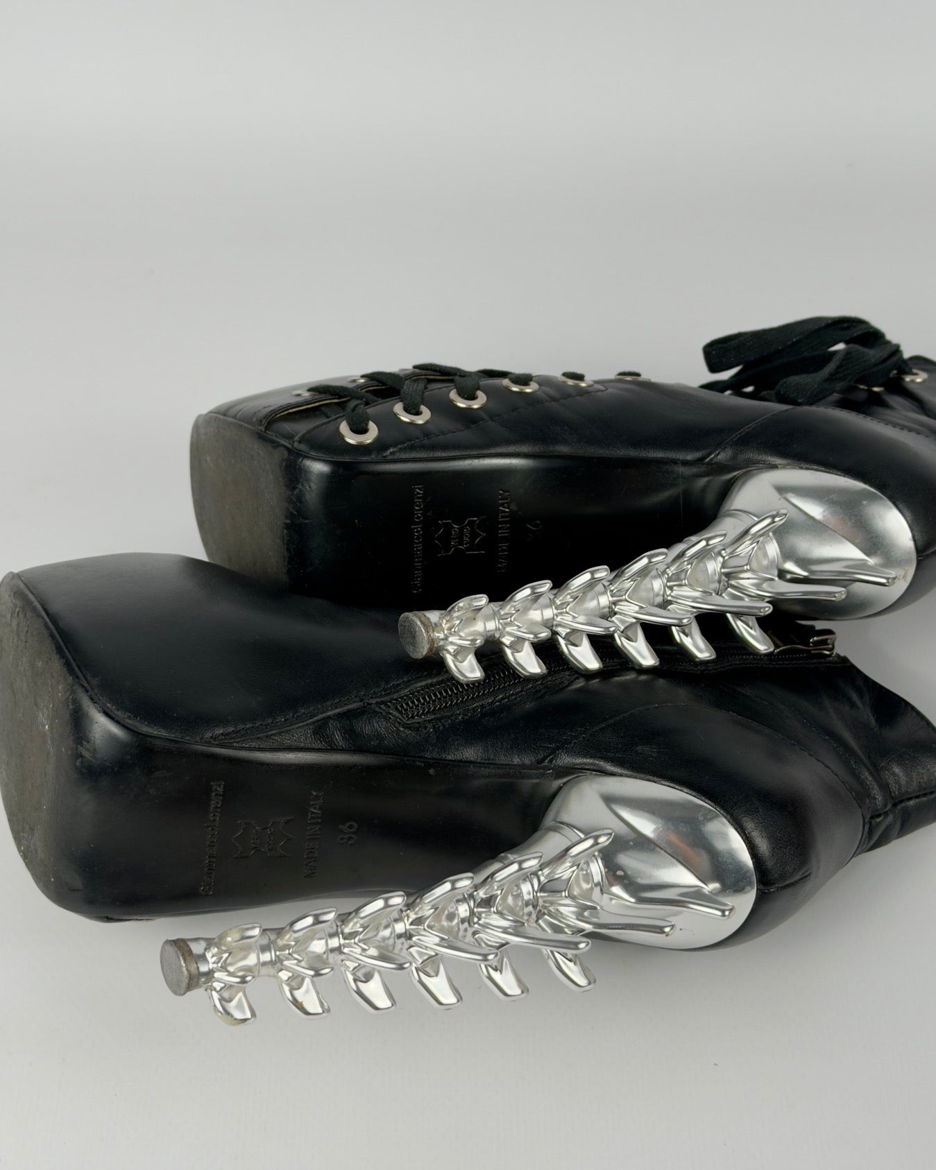 Gianmarco Lorenzi Spine Heel Boots — 36