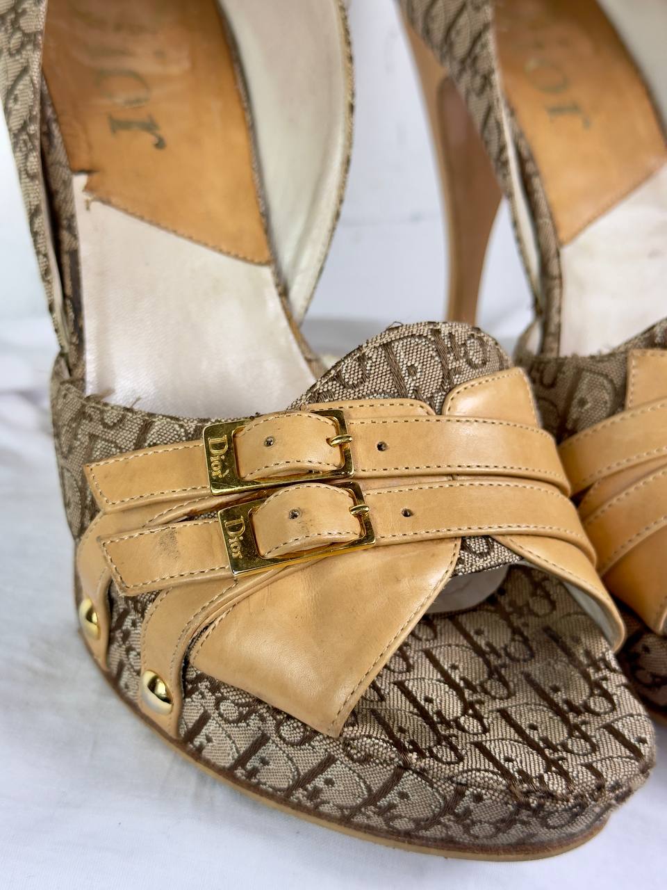 Dior Diorissimo Vintage Monogramme Heels — 39