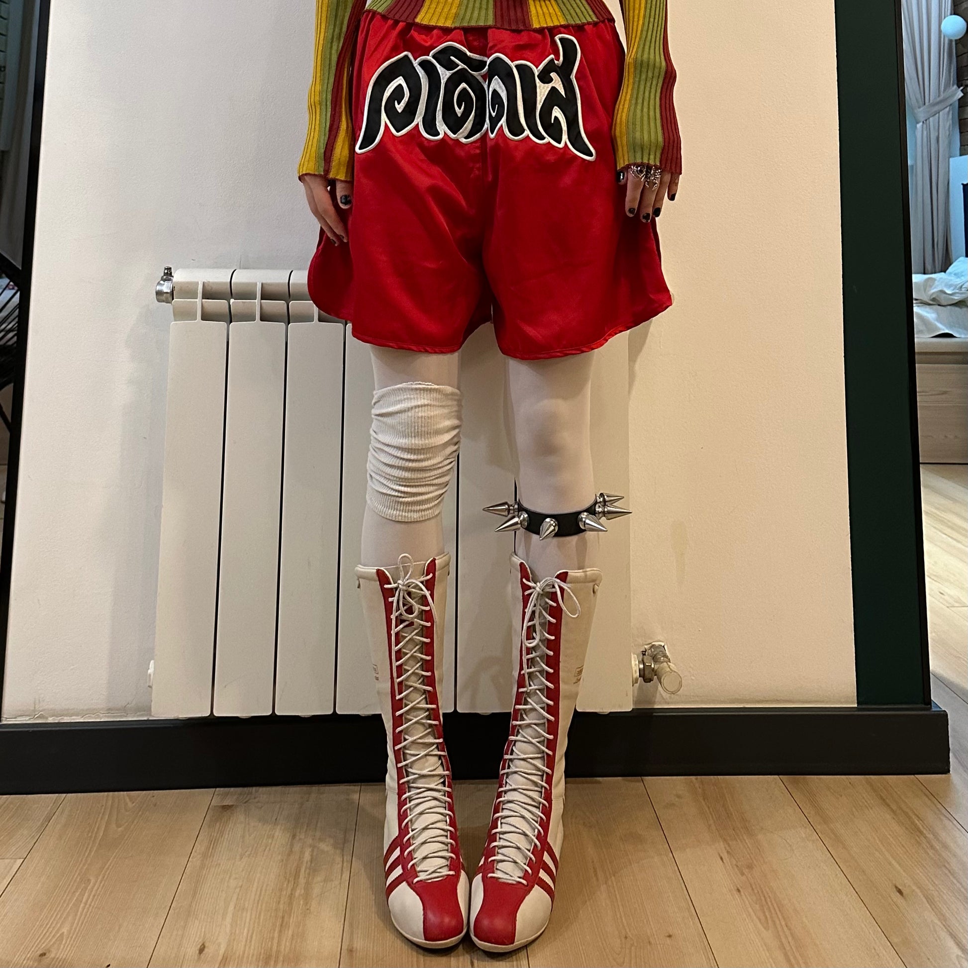 Adidas Santos 2004 Vintage Boxing Boots 37.5/38 US7 – darina`s garms Adidas Santos 2004 Vintage Boxing Boots 37.5/38 US7 – darina`s garms