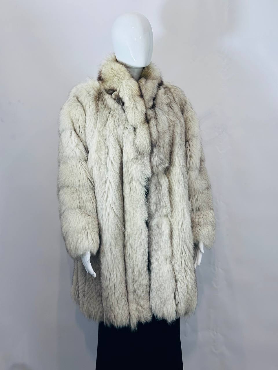Vintage White Arctic Fox Fur Coat