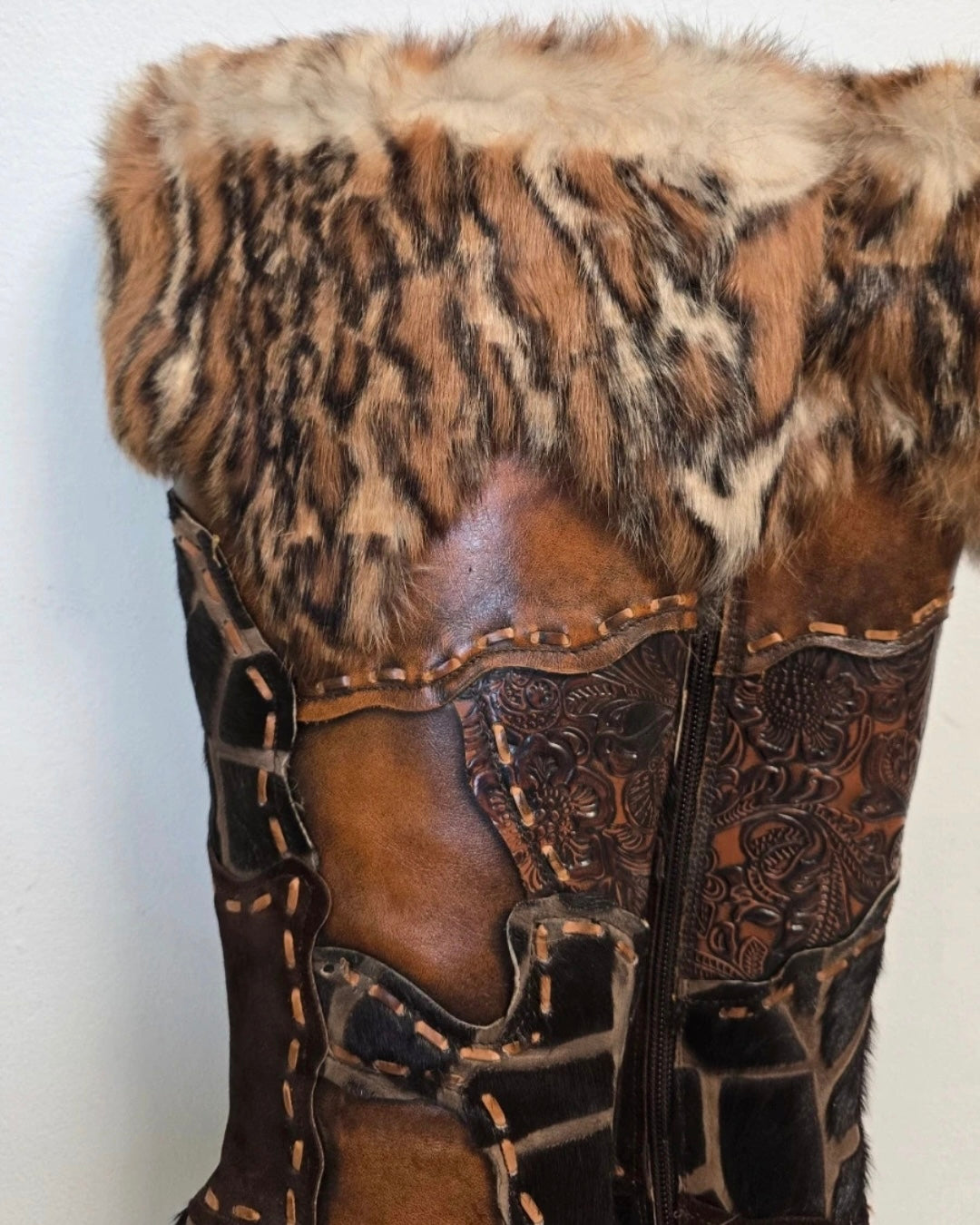 El Dante’s Couture Vintage Fur Boots — 39/40