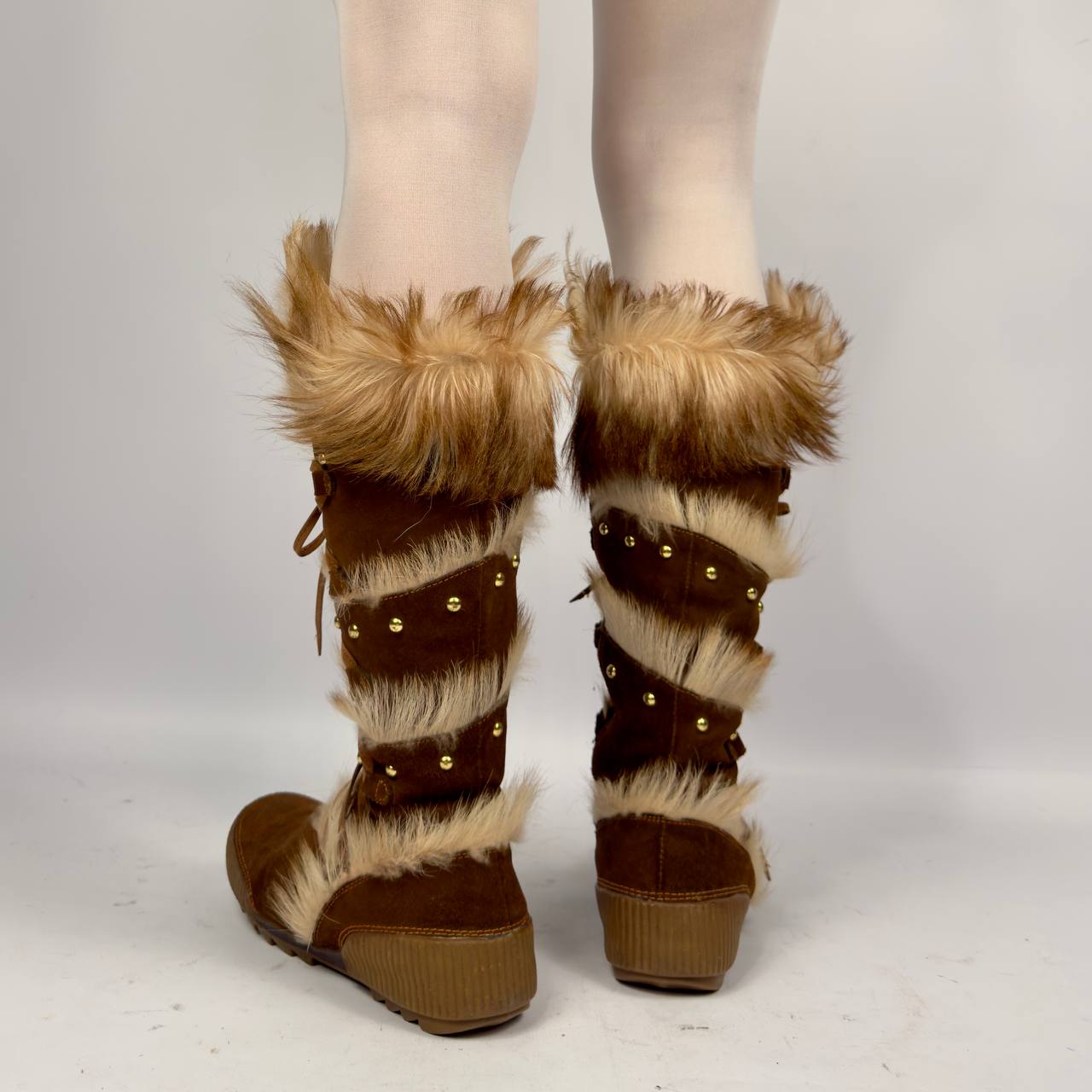 Vintage Fur Winter Boots — 40/41